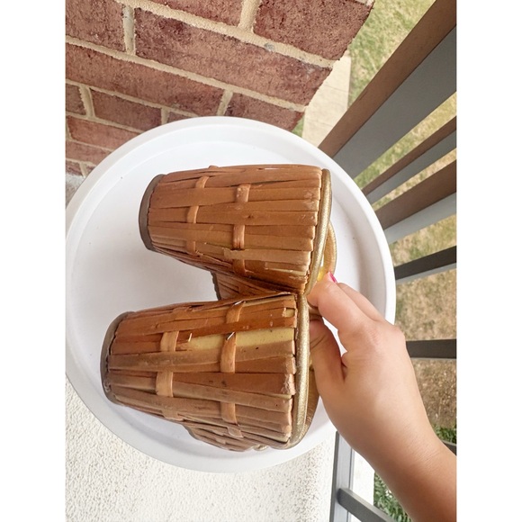 Kate‎ Spade Gold Knotted Wedge Sandals - Picture 5 of 6